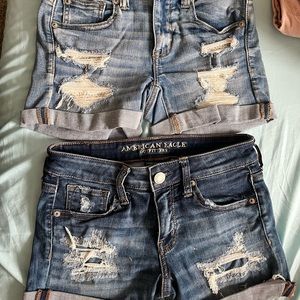 American Eagle stretch denim shorts